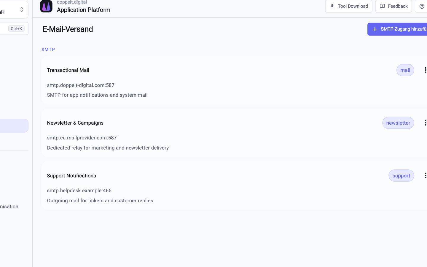 E-Mail-Setup