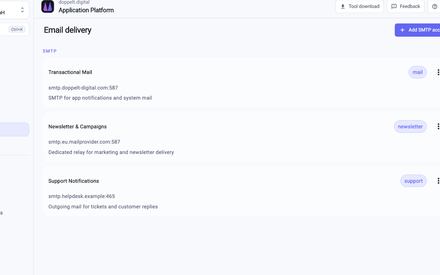 Email setup