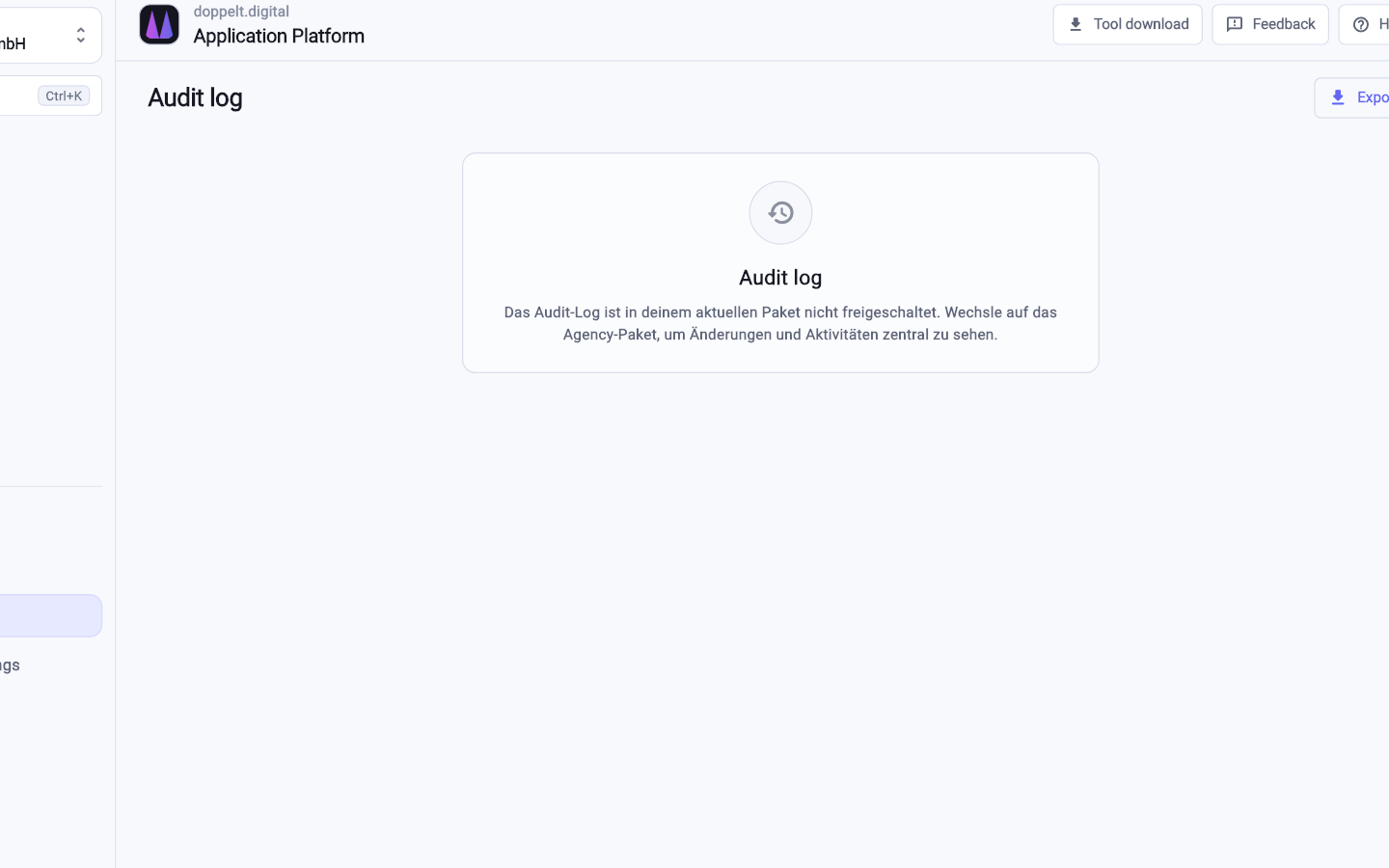 Audit Log